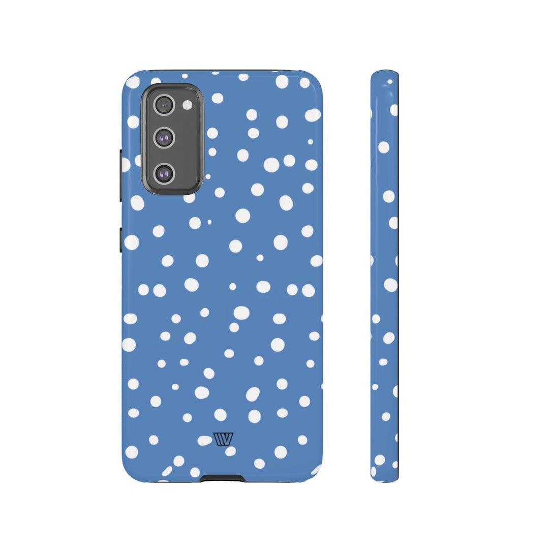 DUSTY BLUE DOTS | Tough Phone Case