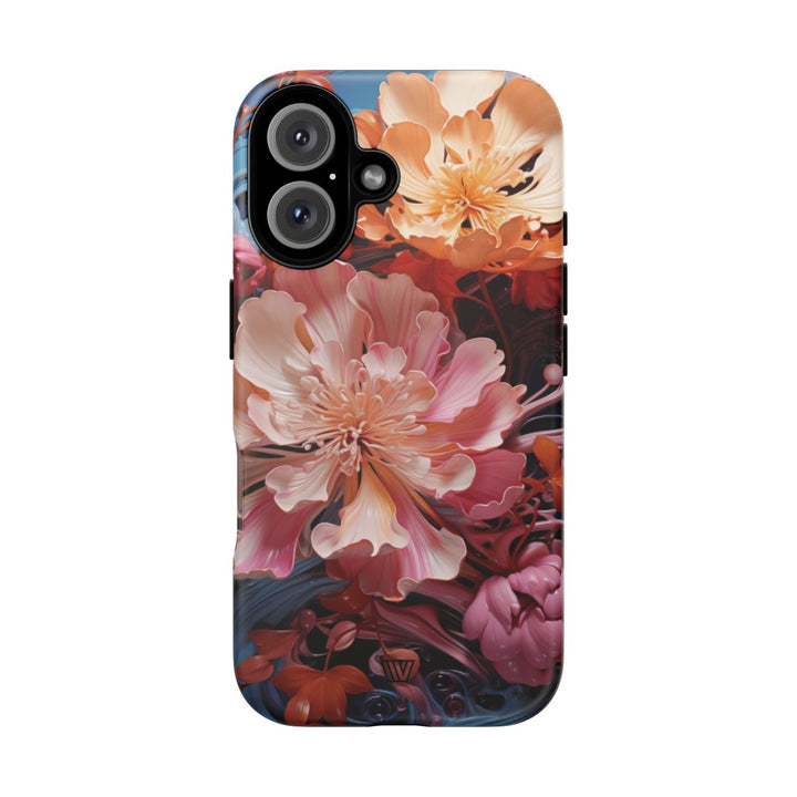 PAINT SWIRL FLOWERS | Tough Phone Case