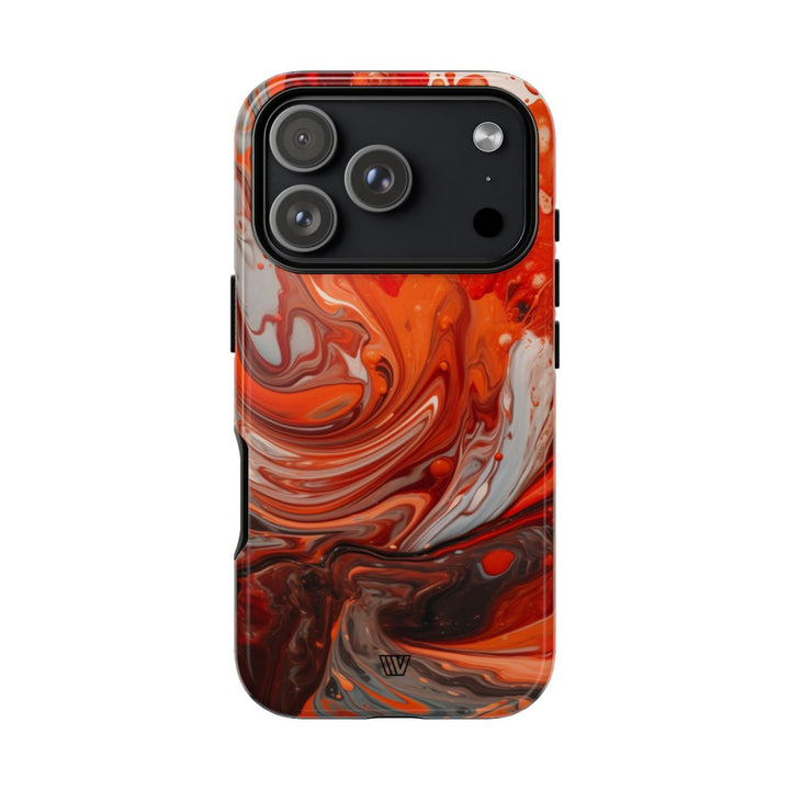 WHITE FIRE PAINT SWIRL | Tough Phone Case