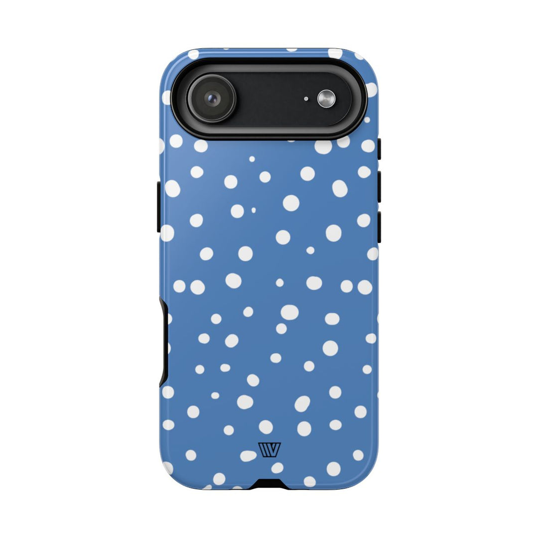 DUSTY BLUE DOTS | Tough Phone Case