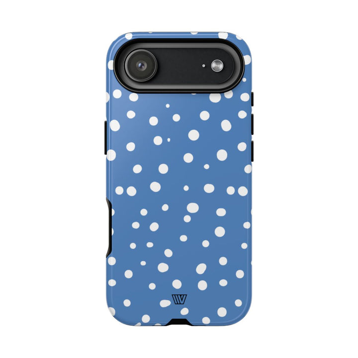 DUSTY BLUE DOTS | Tough Phone Case