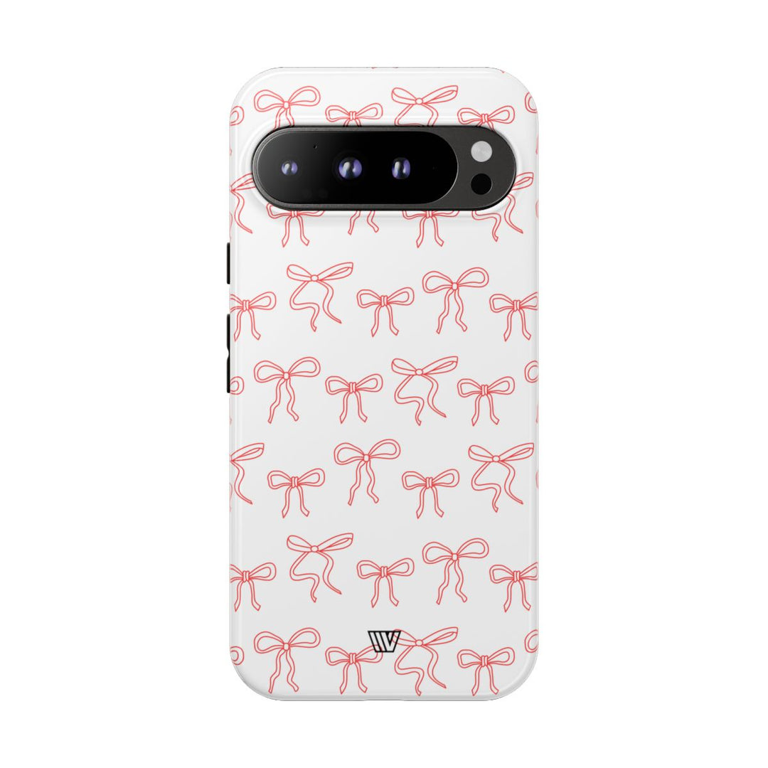 RED RIBBON CHARM | Tough Phone Case