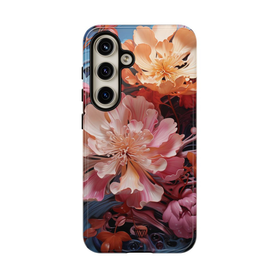 PAINT SWIRL FLOWERS | Tough Phone Case