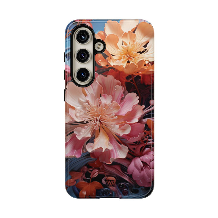 PAINT SWIRL FLOWERS | Tough Phone Case