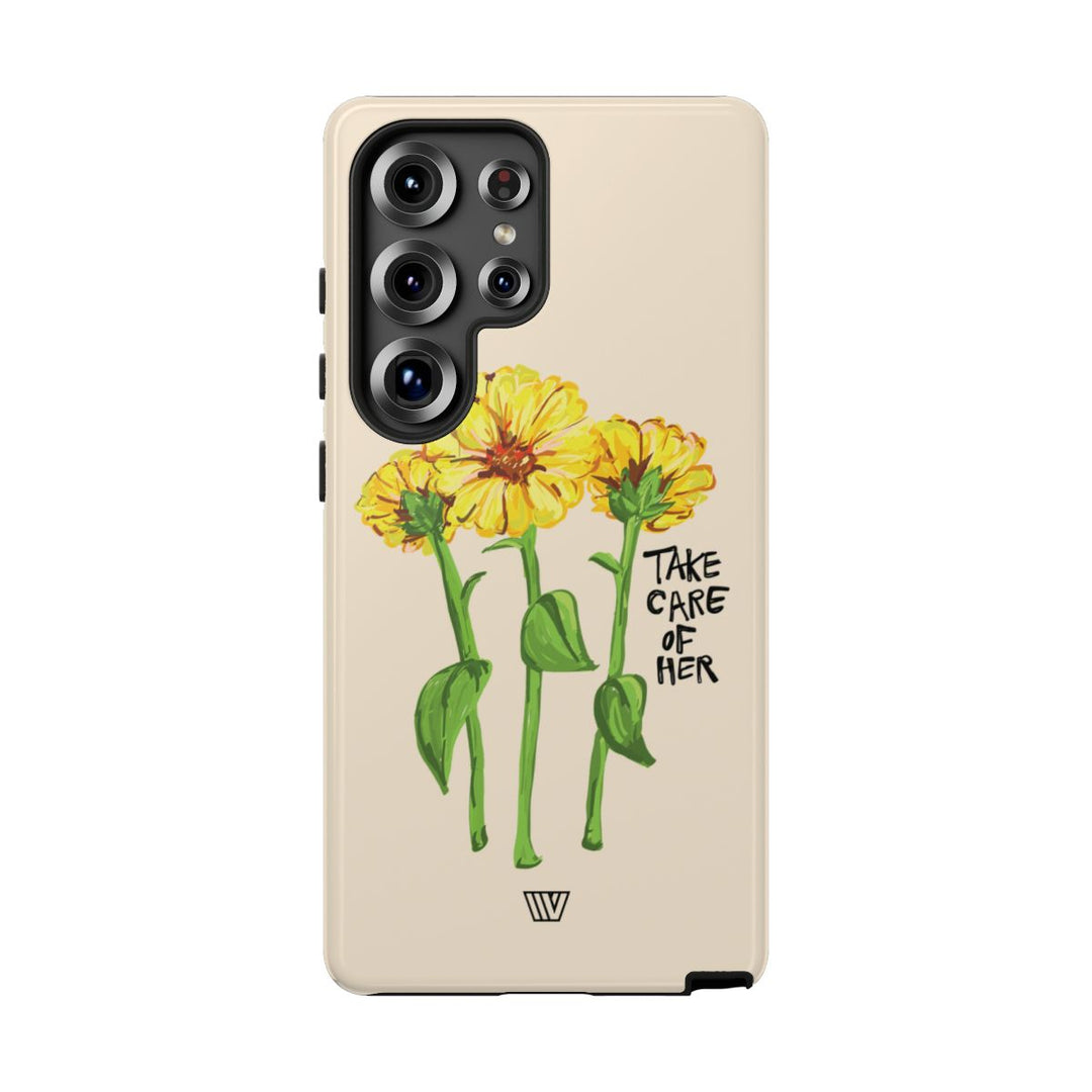 TAKE CARE OF HER | Tough Phone Case