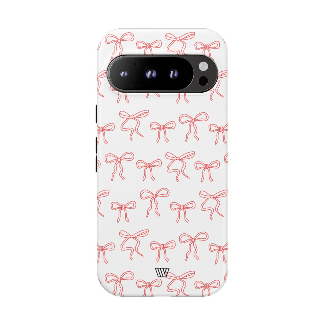 RED RIBBON CHARM | Tough Phone Case