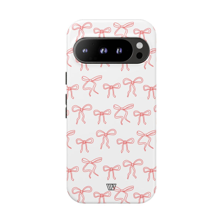 RED RIBBON CHARM | Tough Phone Case