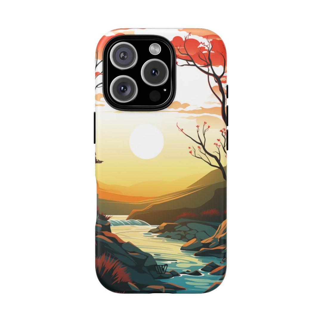 RIVER SUNSET | Tough Phone Case