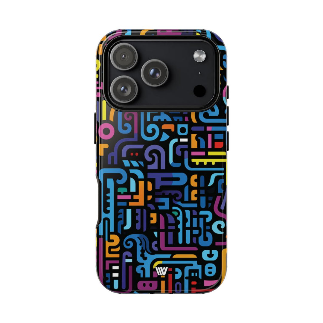 NEON GLYPHS | Tough Phone Case