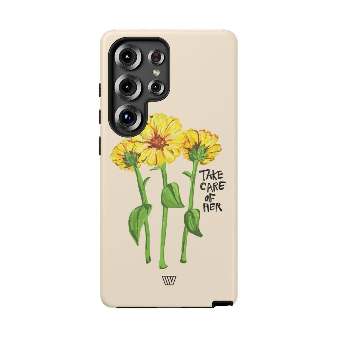 TAKE CARE OF HER | Tough Phone Case