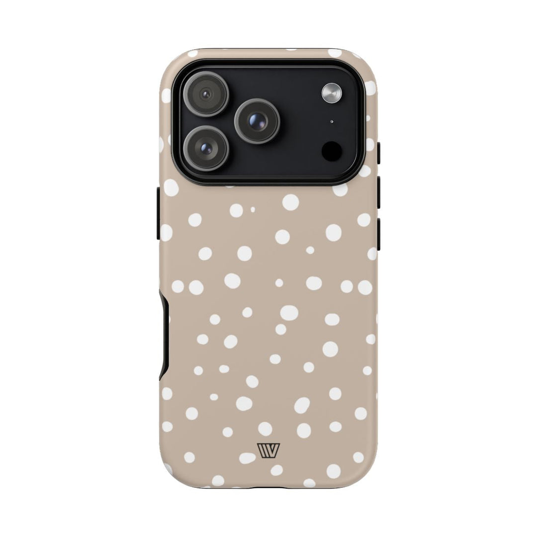 BEIGE DOTS | Tough Phone Case