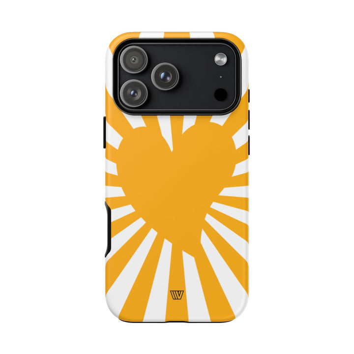 HEART SUN RAYS | Tough Phone Case
