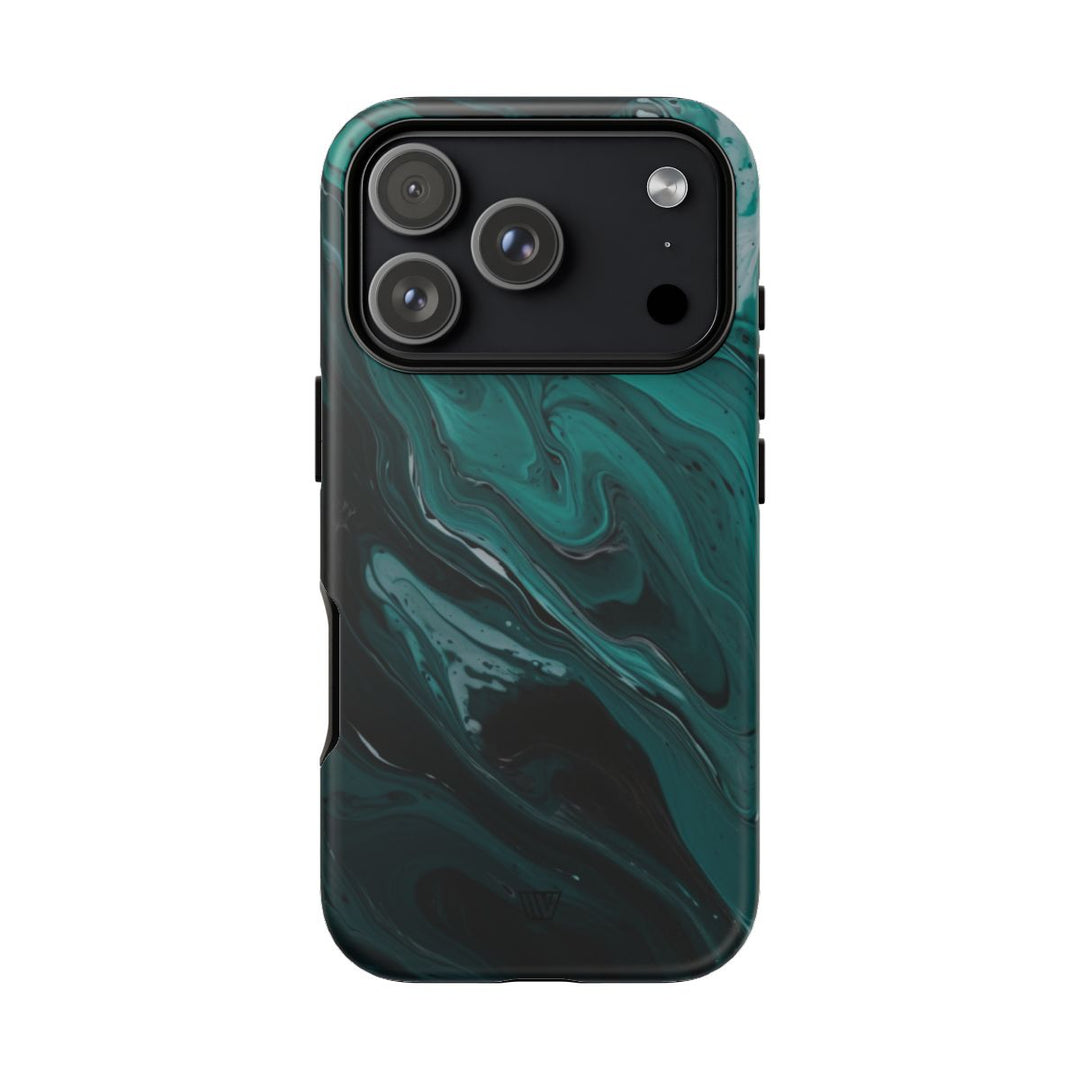 TEAL PAINT SWIRL | Tough Phone Case