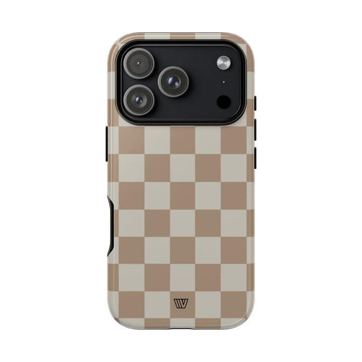 NEUTRAL CHECKERBOARD | Tough Phone Case