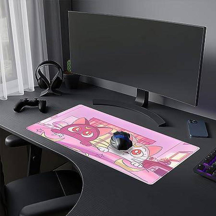 Kawaii CatPad: Stylish Desk Setup - DOKUTRONIX