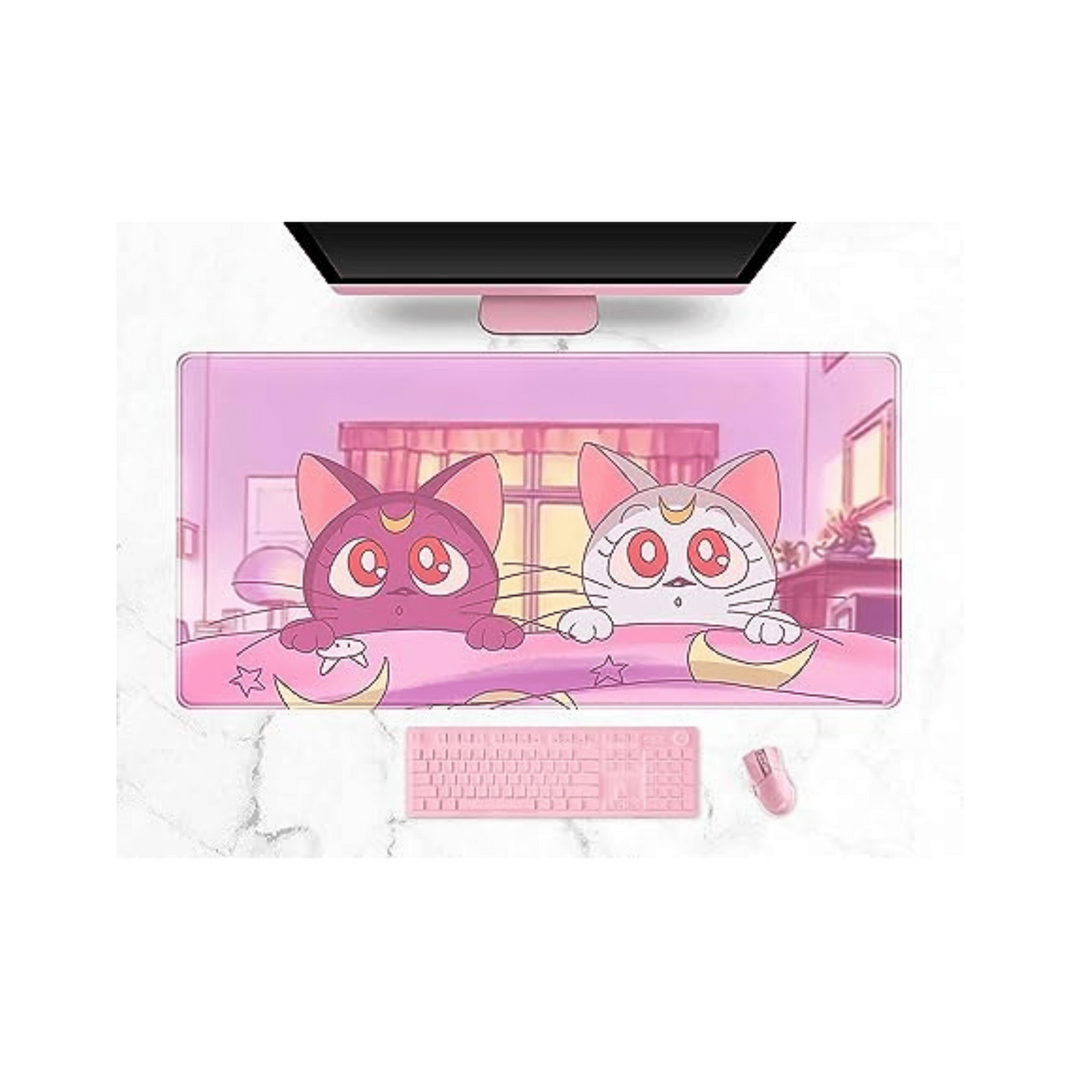 Kawaii CatPad: Stylish Desk Setup - DOKUTRONIX