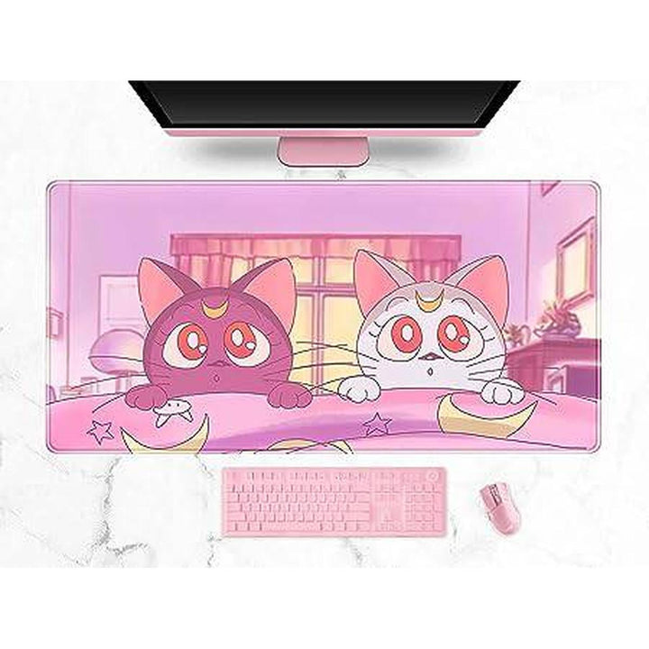 Kawaii CatPad: Stylish Desk Setup - DOKUTRONIX