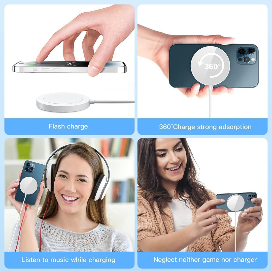 Pink MagSafe iPhone Charger - Wireless & Stylish! - DOKUTRONIX