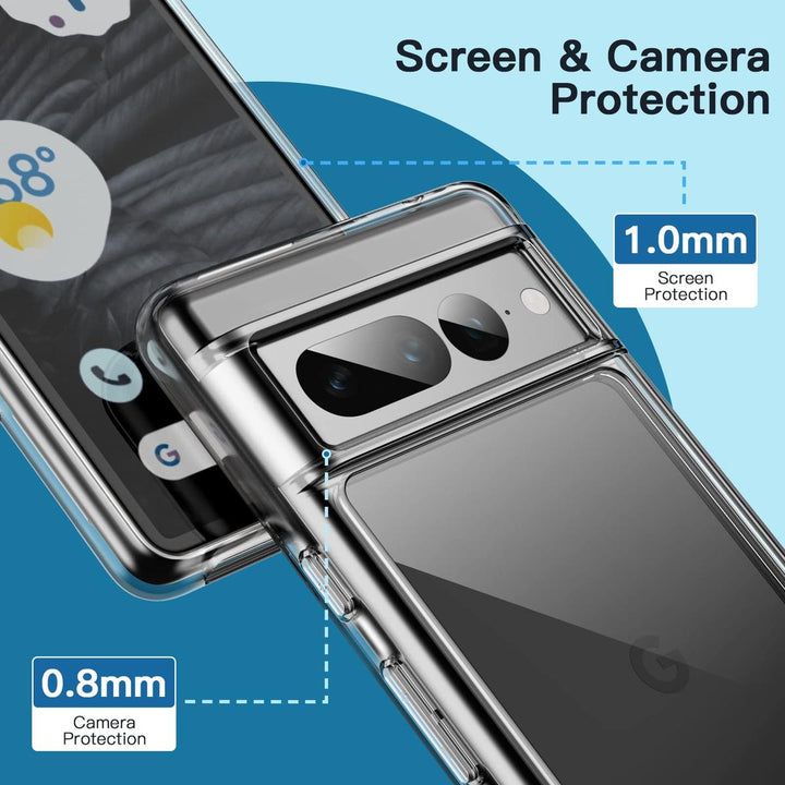 Pixel 7 Pro Clear Case - Shockproof and Anti-Scratch - DOKUTRONIX