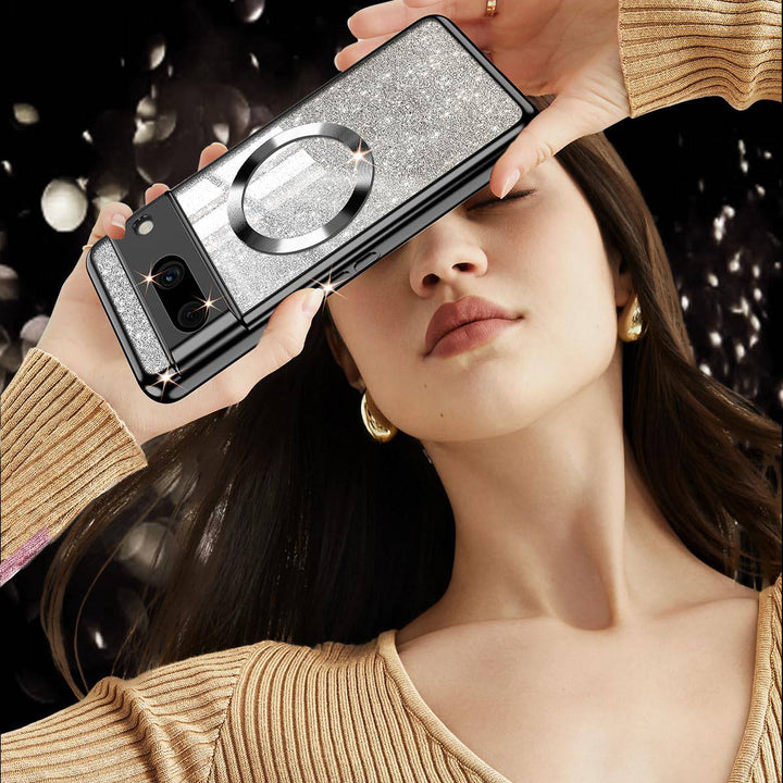 GlitterMag Rose Gold Case for Pixel 8A - DOKUTRONIX