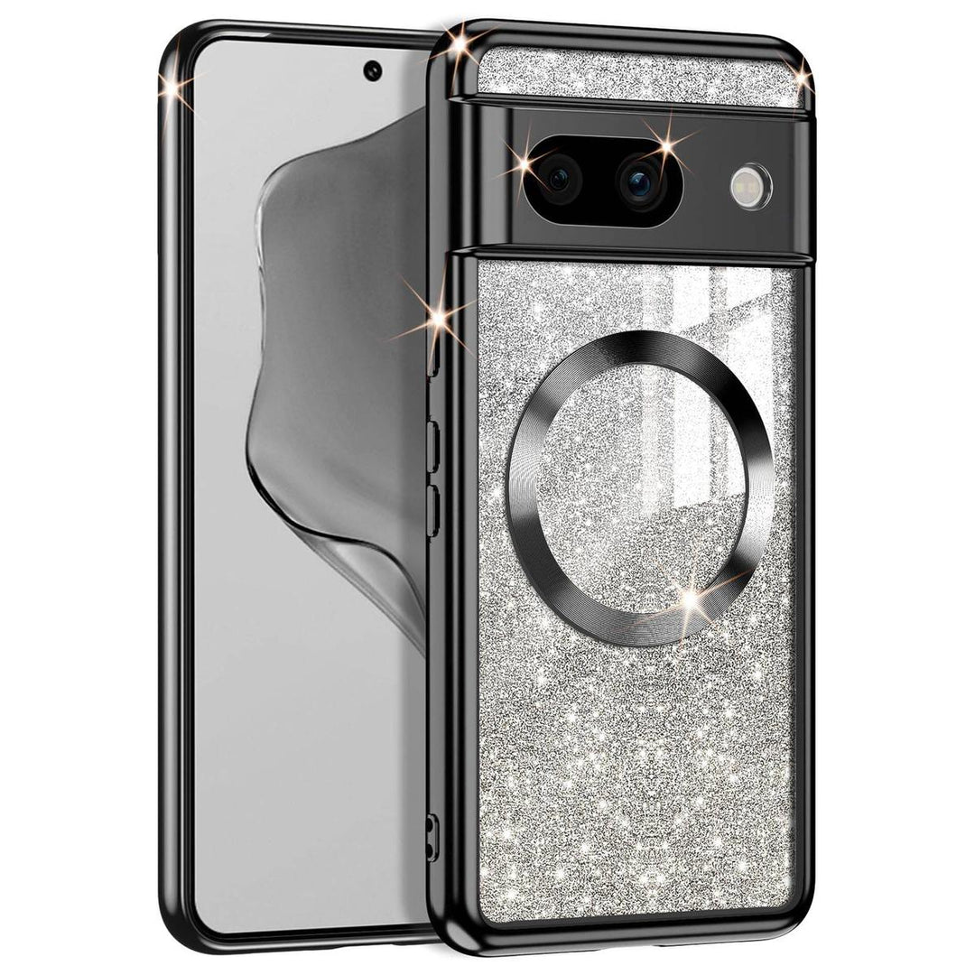 GlitterMag Rose Gold Case for Pixel 8A - DOKUTRONIX
