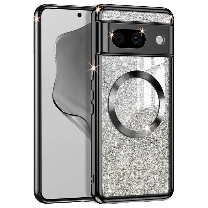 GlitterMag Rose Gold Case for Pixel 8A - DOKUTRONIX