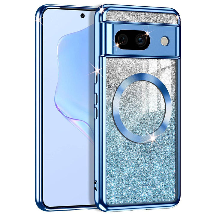 GlitterMag Rose Gold Case for Pixel 8A - DOKUTRONIX