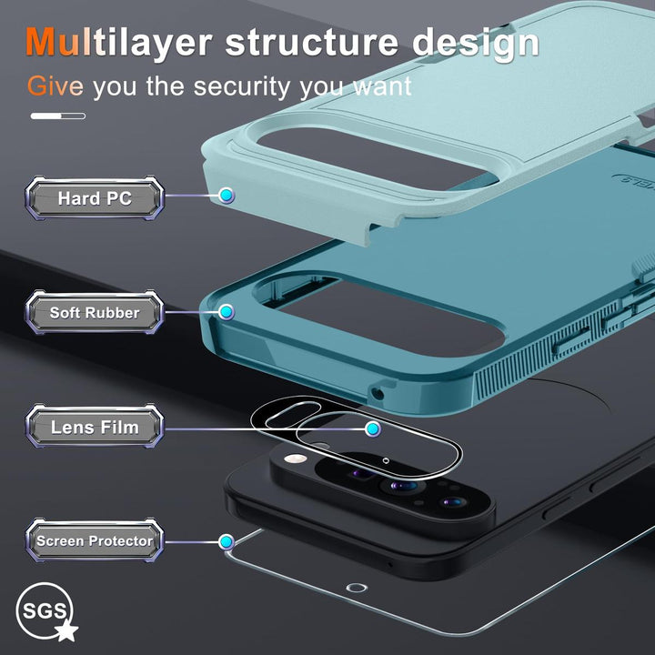 PixelArmor Case + Screen Protector + Lens Cover - Mint - DOKUTRONIX