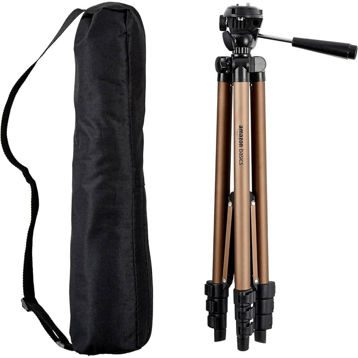 UltraLite 50 Tripod & Bag - Sleek Black/Brown - DOKUTRONIX