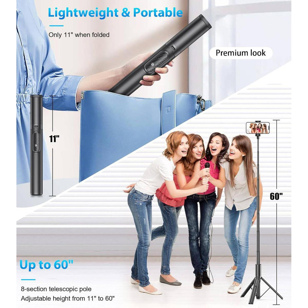 SnapPro 60 Tripod & Selfie Stick Combo - DOKUTRONIX
