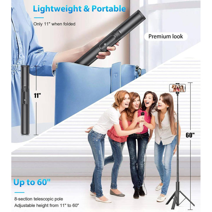 SnapPro 60 Tripod & Selfie Stick Combo - DOKUTRONIX