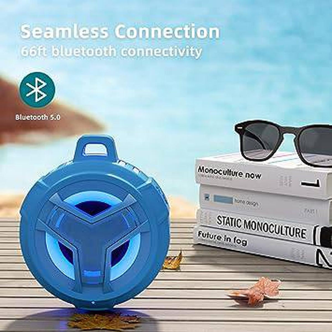 CoralWave Shower Speaker - Sync & Splash Sound! - DOKUTRONIX