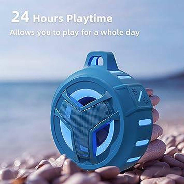 CoralWave Shower Speaker - Sync & Splash Sound! - DOKUTRONIX