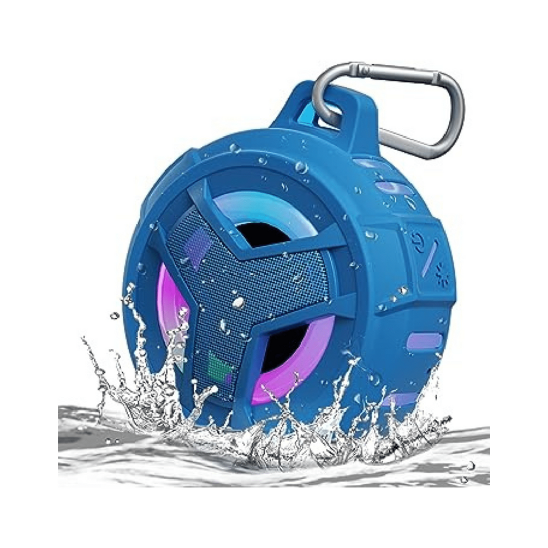 CoralWave Shower Speaker - Sync & Splash Sound! - DOKUTRONIX