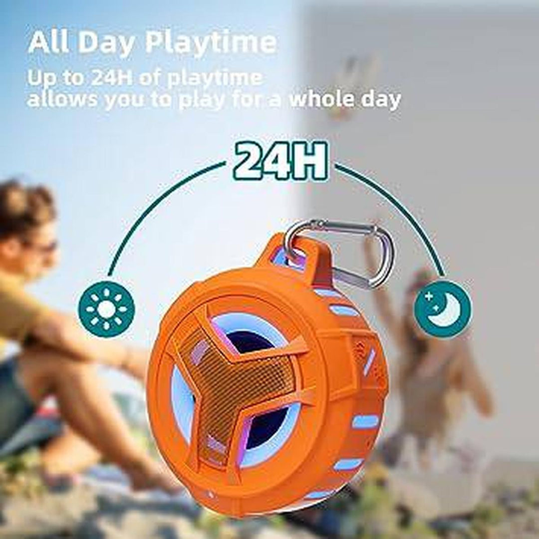 StreamLamp Shower Speaker - Orange - DOKUTRONIX