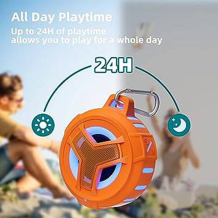 StreamLamp Shower Speaker - Orange - DOKUTRONIX