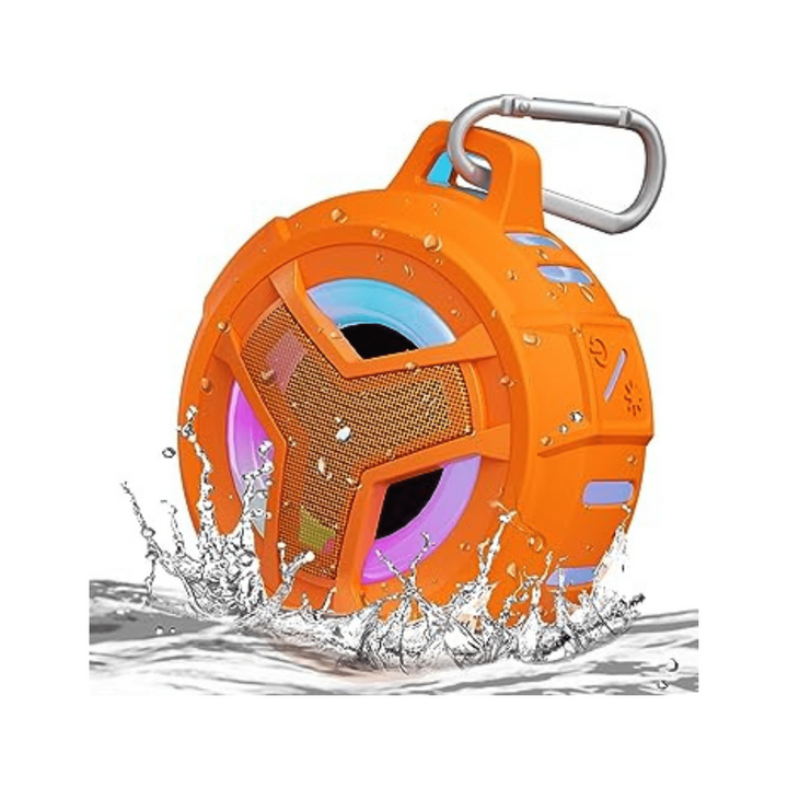 StreamLamp Shower Speaker - Orange - DOKUTRONIX