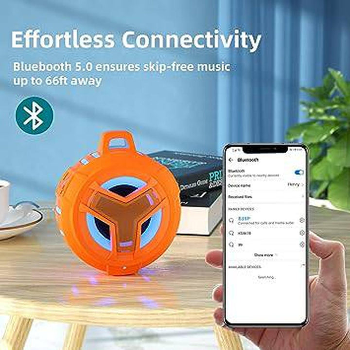 StreamLamp Shower Speaker - Orange - DOKUTRONIX