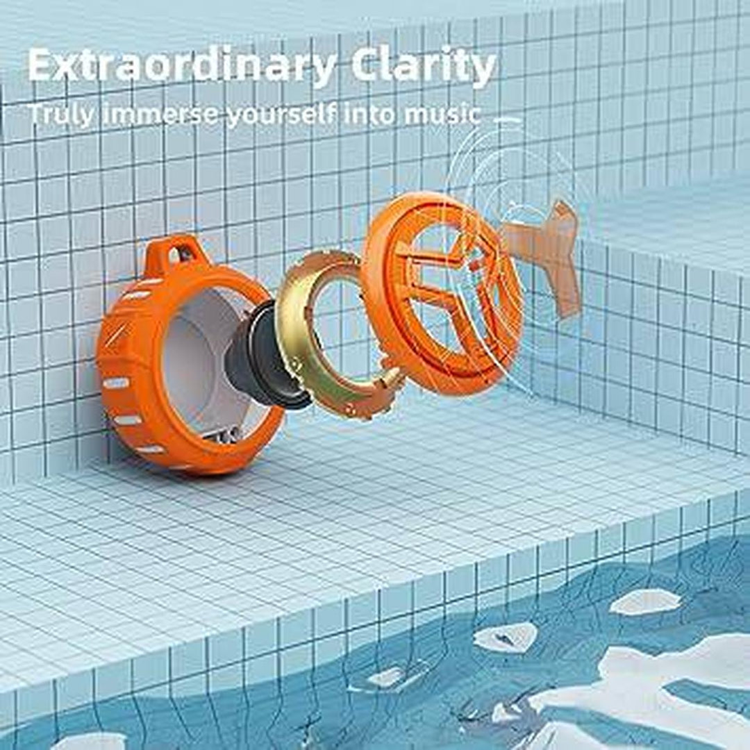 StreamLamp Shower Speaker - Orange - DOKUTRONIX