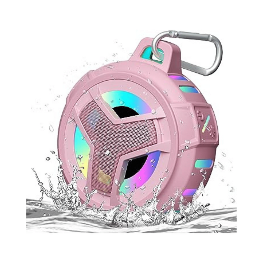 AquaGlow Bluetooth Shower Speaker - Pink - DOKUTRONIX