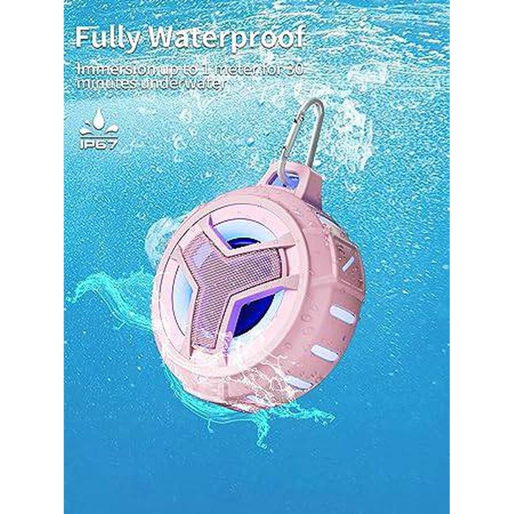 AquaGlow Bluetooth Shower Speaker - Pink - DOKUTRONIX