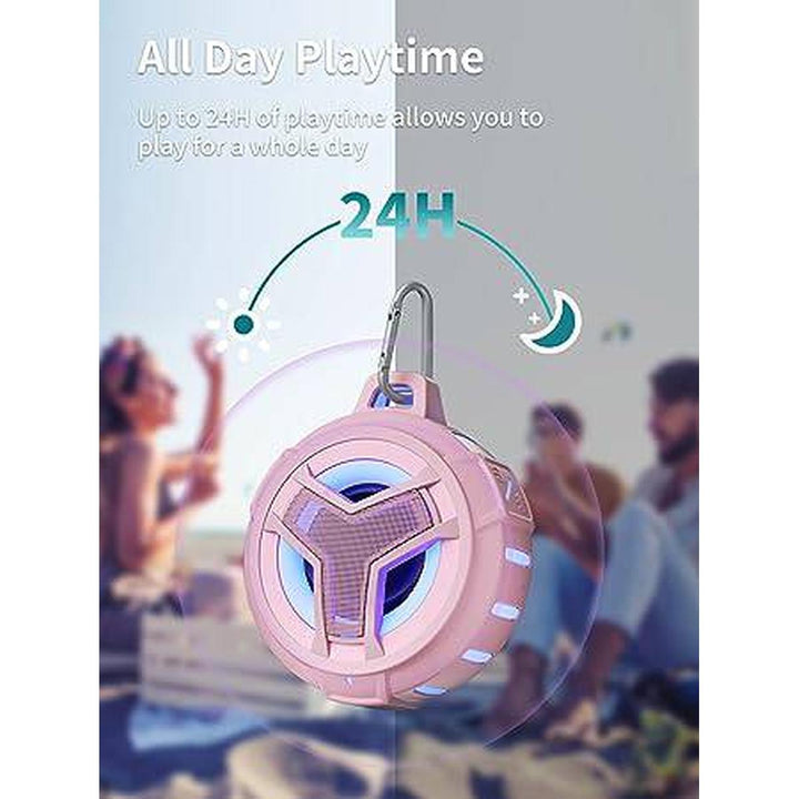 AquaGlow Bluetooth Shower Speaker - Pink - DOKUTRONIX