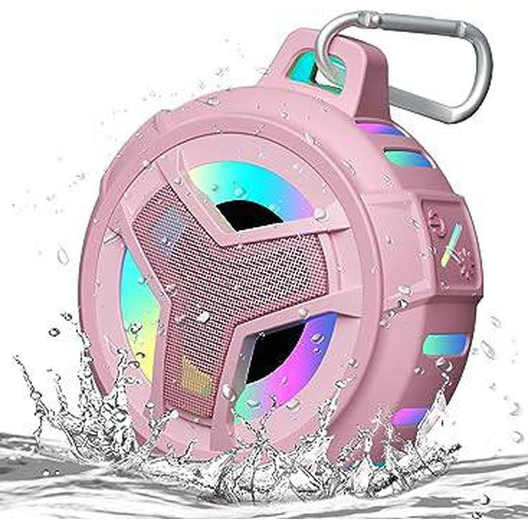AquaGlow Bluetooth Shower Speaker - Pink - DOKUTRONIX