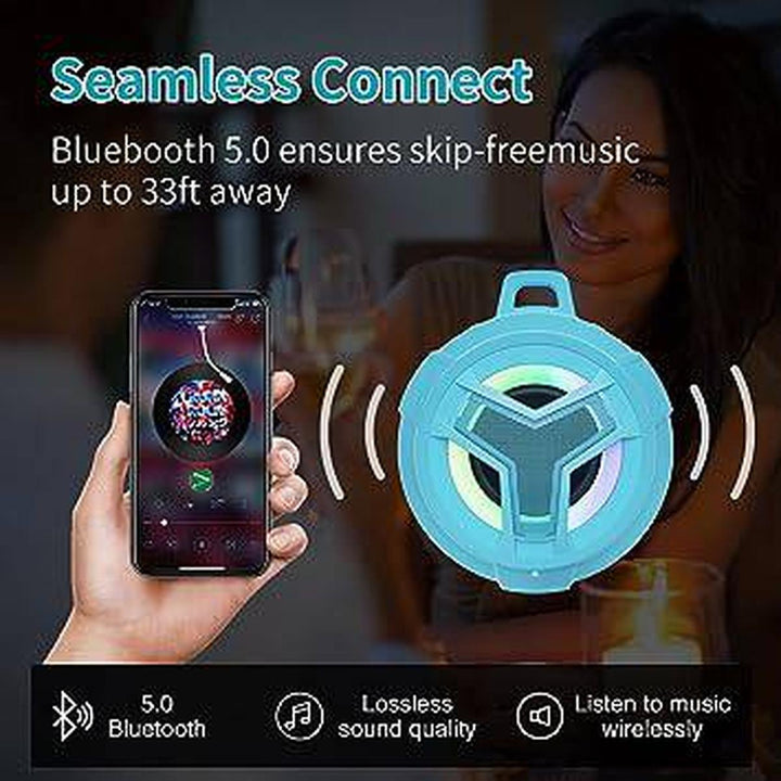 LightWave Shower Speaker - Sky Blue - DOKUTRONIX