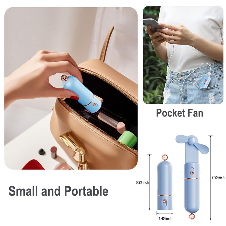 Pocket Breeze USB Fan (Pink) - DOKUTRONIX