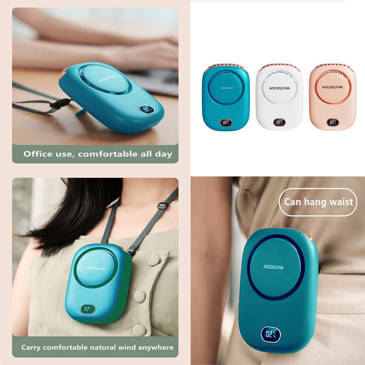ChillWave Mini Neck Fan - USB Rechargeable - DOKUTRONIX