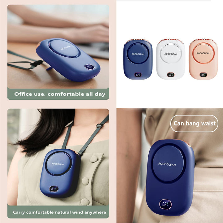 ChillWave Mini Neck Fan - USB Rechargeable - DOKUTRONIX