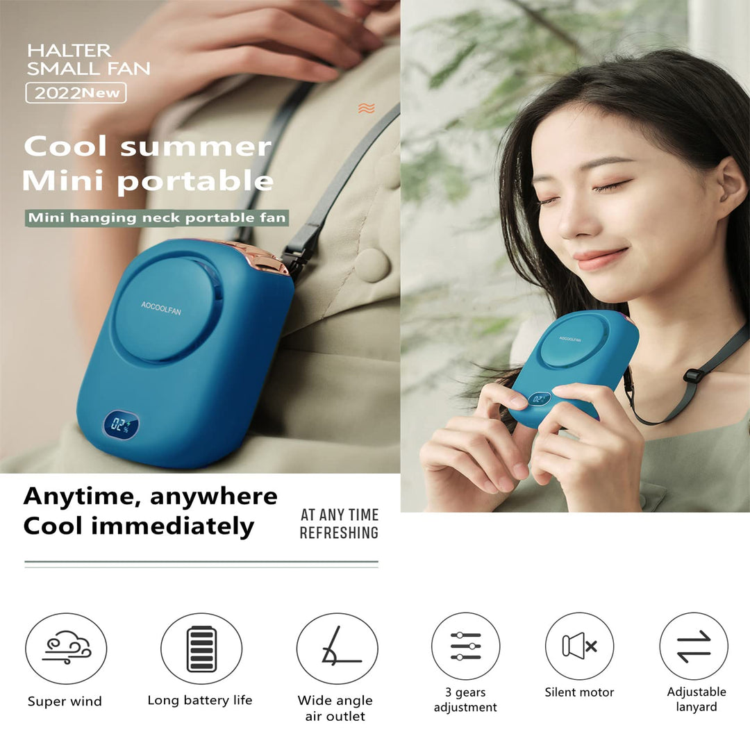 ChillWave Mini Neck Fan - USB Rechargeable - DOKUTRONIX