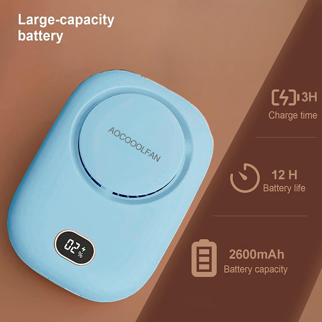 ChillWave Mini Neck Fan - USB Rechargeable - DOKUTRONIX