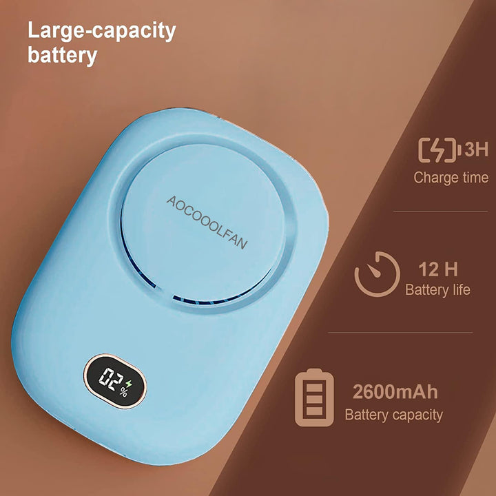 ChillWave Mini Neck Fan - USB Rechargeable - DOKUTRONIX